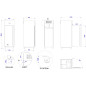 Industrial INOX refrigerator 700 L GN 2/1