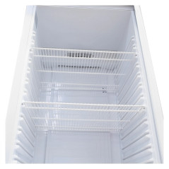 Frigorífico vertical industrial de 460 L con puerta de cristal