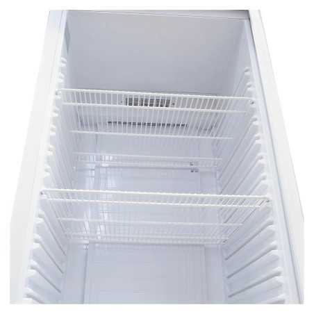 Réfrigérateur vertical industriel 460 L avec porte vitrée