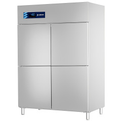 Vertical freezer INOX 1400 L GN 2/1 with 4 doors