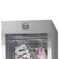 Armoire de maturation de viande professionnelle 149 L, avec contrôle de l’humidité, porte vitrée et éclairage LED.