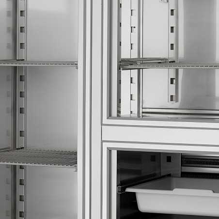 Congélateur vertical INOX 700 L 60x40 pour pâtisserie