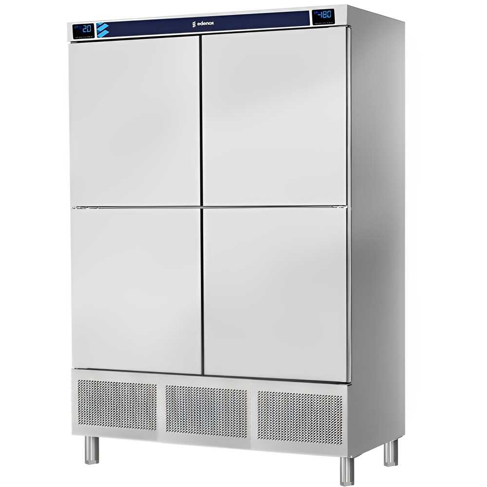 Congélateur vertical mixte INOX 1200 L avec 4 portes