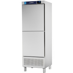 Armoire réfrigérée industrielle INOX 386 L, 2 portes avec étagères réglables et contrôle électronique