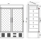 Congeladors verticals industrials de 1078 L amb 2 portes de vidre