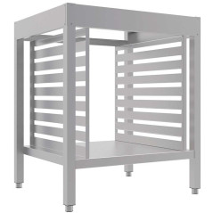 Support avec 8 glissières compatible avec les fours MyChef pour 6 plateaux GN 1/1.