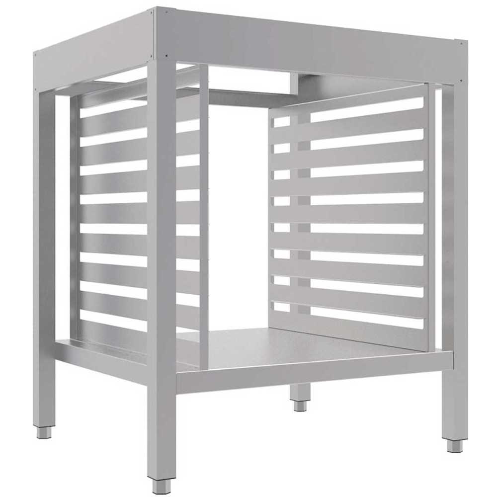 Suport amb 8 guies compatible amb els forns MyChef per a 6 safates GN 1/1.