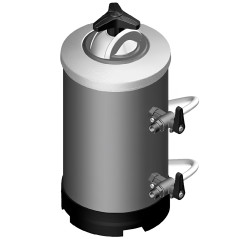 Water softeners with 2 valves for dishwashers