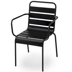 METALLIC ARMCHAIR DECO