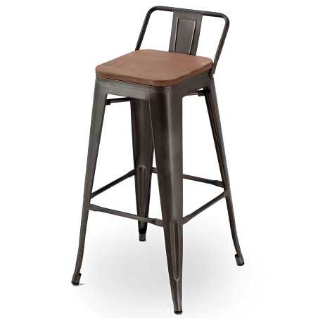 ANTIK OLD STOOL WITH BACK
