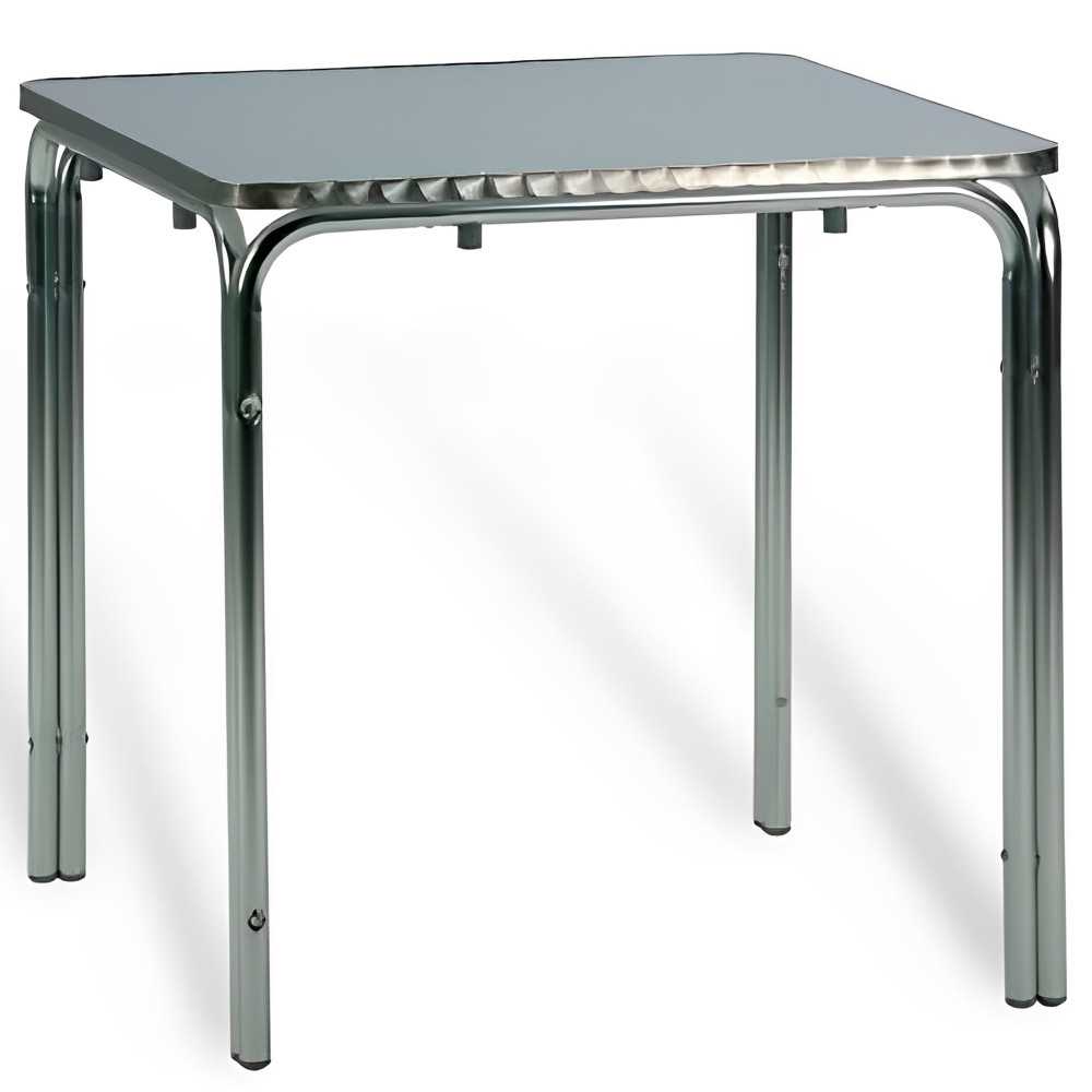 Table empilable carrée en aluminium pour bars et hôtels Table empilable carrée en aluminium pour bars et hôtels