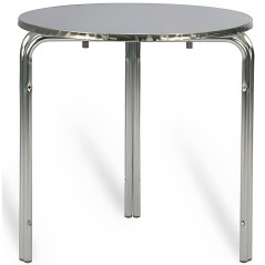 Table ronde empilable en aluminium pour bars et hôtels