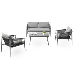 Set de mesas, sofá y sillones para terraza Zadar