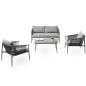 Set de mesas, sofá y sillones para terraza Zadar