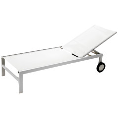 Chaise longue Bianca pour terrasse et piscine