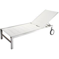 Chaise longue Snapy pour terrasse et piscine