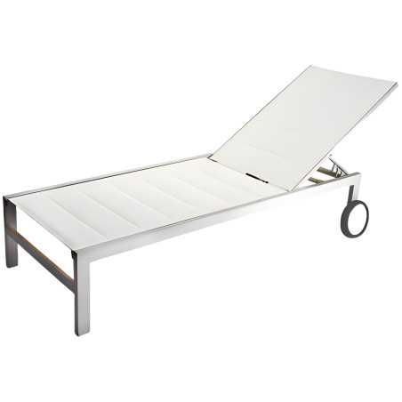 Chaise longue Snapy pour terrasse et piscine