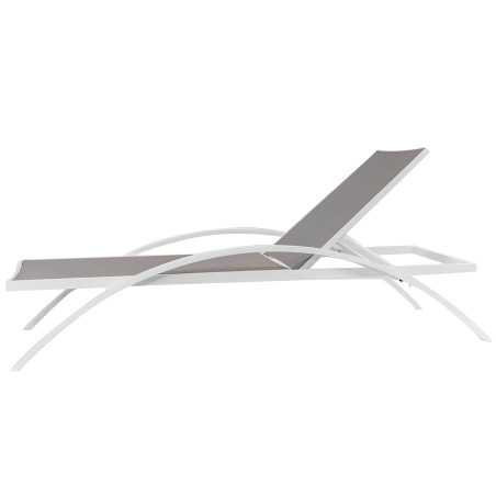 Chaise longue imperméable empilable Lisi pour terrasse et piscine