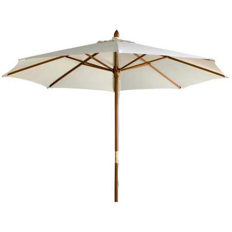 Parasol circulaire en bois de 300 cm pour bar de plage