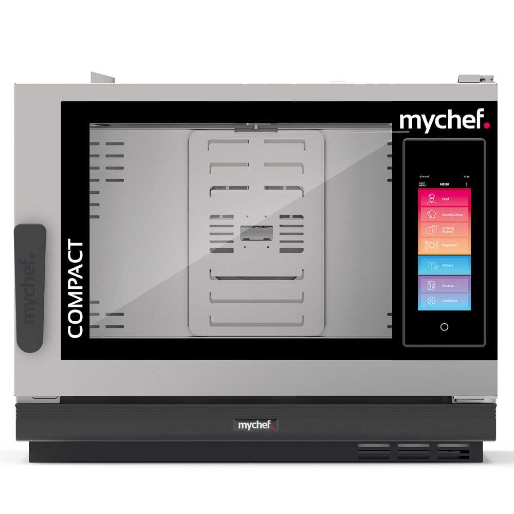 Horno eléctrico combinado compacto inteligente MyChef iCook Compact 6 bandejas GN 1/1 Transversal