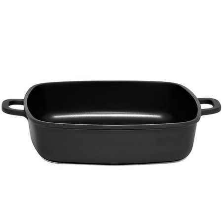 Square non-stick casseroles Black Series in various sizes