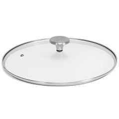 Couvercles en verre trempé pour casseroles et poêles de la série noire