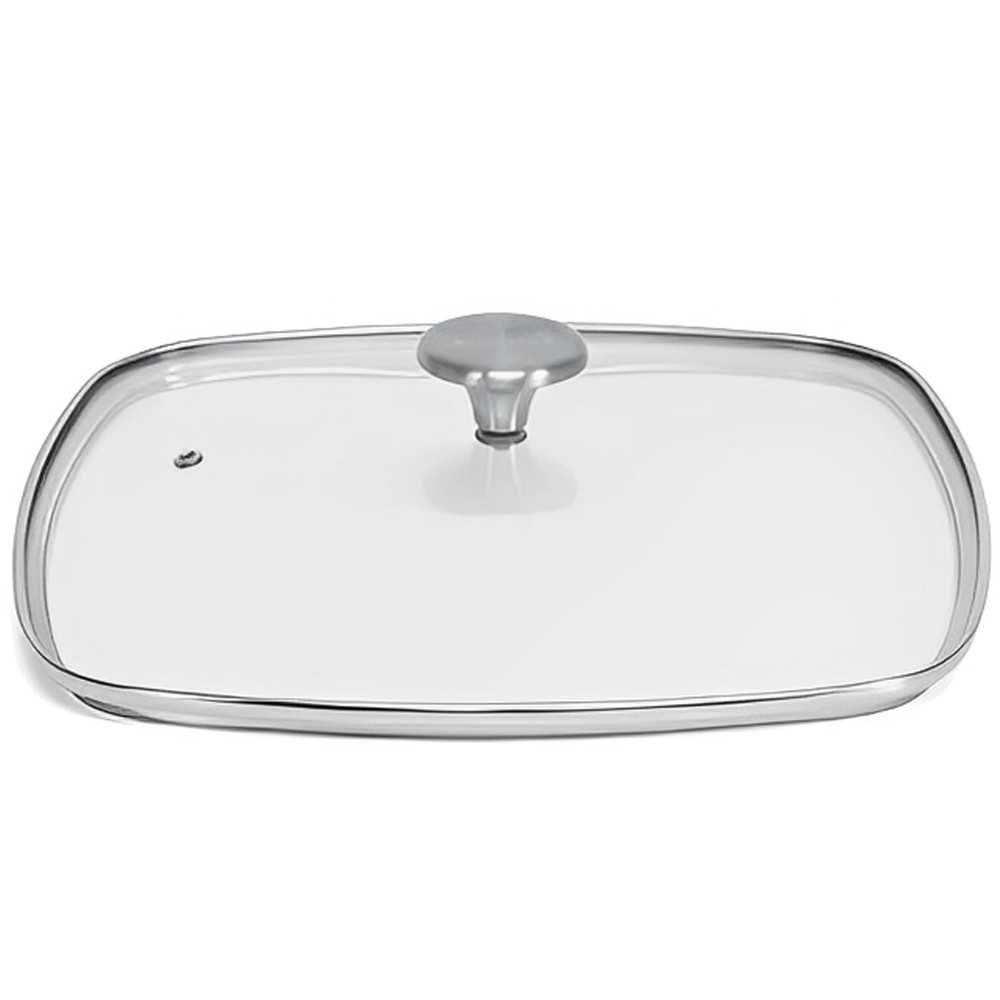 Tapas cuadradas de cristal Black Series para cazuelas de aluminio fundido Tapas cuadradas de cristal Black Series para cazuelas de aluminio fundido