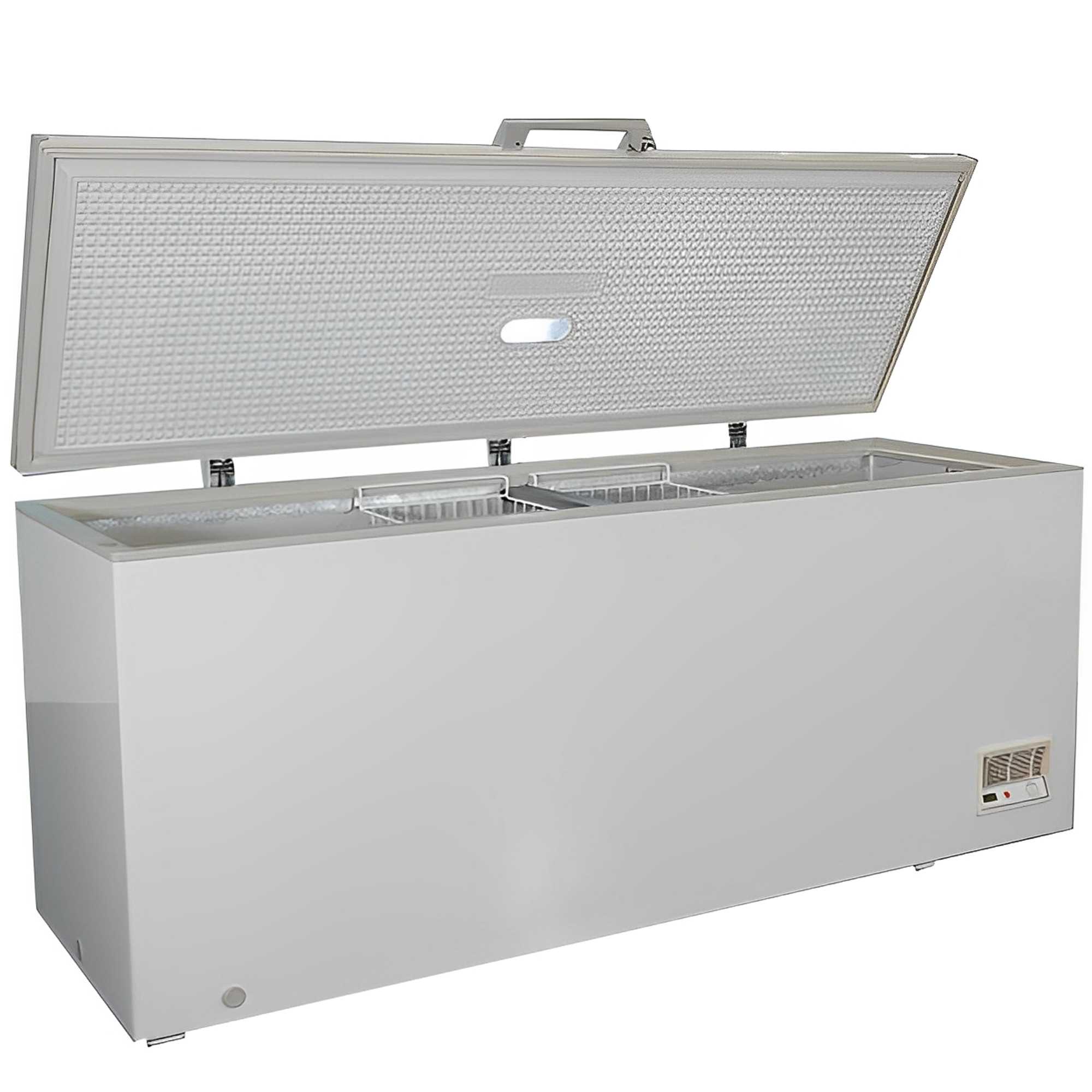 Congélateur Vertical Professionnel Inox 600 Litres - 7 étagères Fixes, Température -22°C, Pour Restaurant, Boulangerie, Pâtisserie
