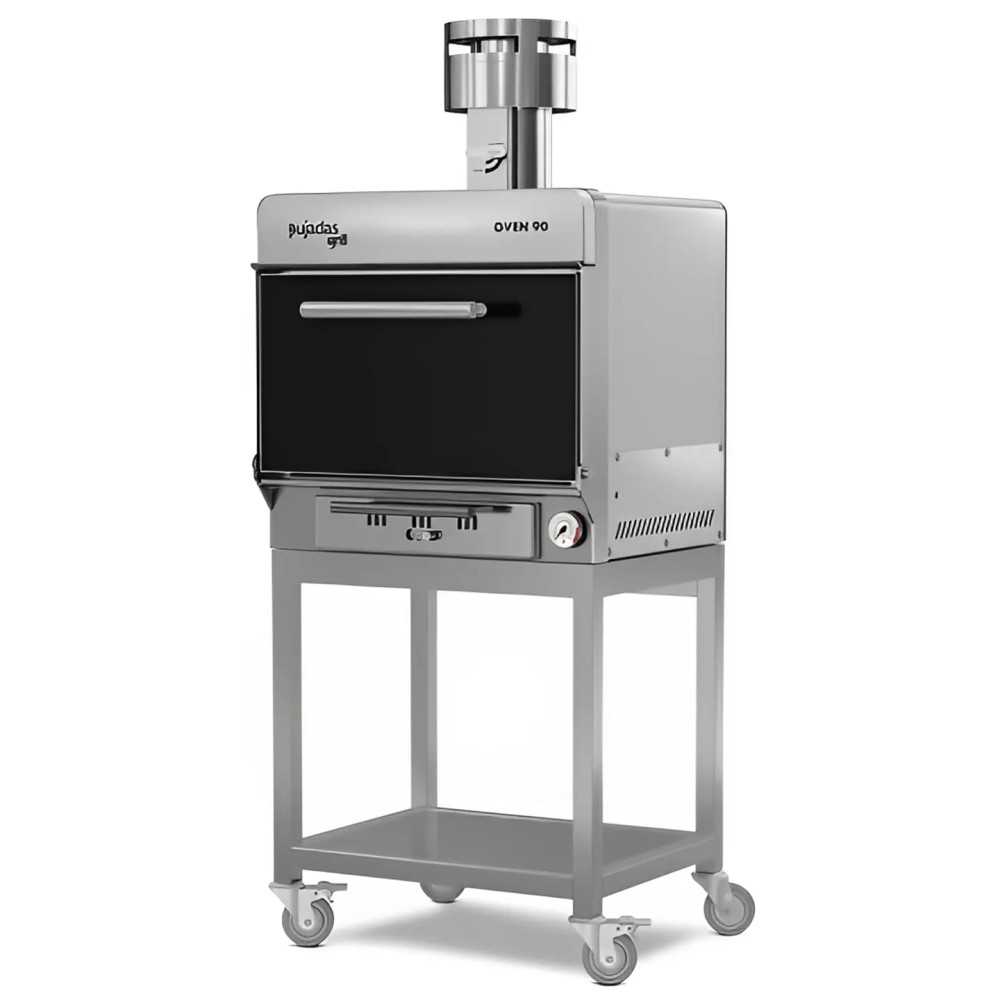 Forn de brasa professional amb rodes per a 90 comensals Forn de brasa professional amb rodes per a 90 comensals