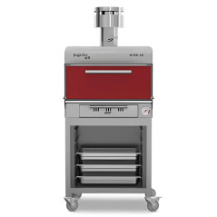 Professional charcoal oven with trays for 50 diners