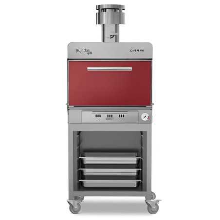 Forn de brasa professional amb safates per a 90 comensals