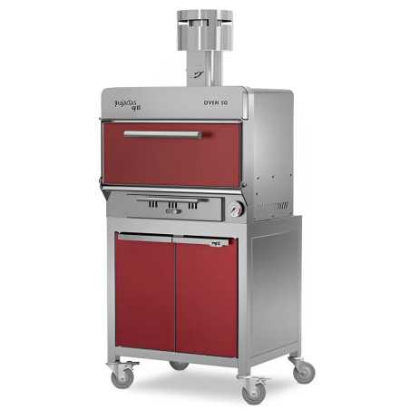 Professional charcoal oven with storage for 50 diners