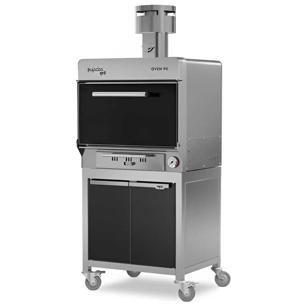 Horno de brasa profesional con almacenamiento 90 comensales