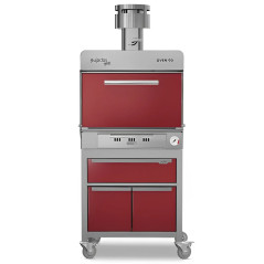 Forn de brasa professional amb emmagatzematge i safata calenta per a 90 comensals
