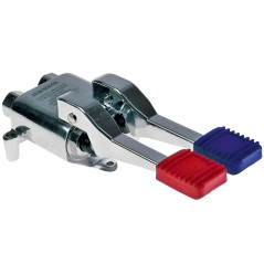 Double pedal valve for cold/hot water with floor mounting