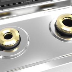 Cocina a gas 4 fuegos con horno REPAGAS Serie 750 Pro Line