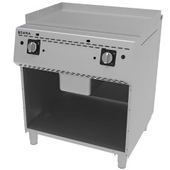 MBH - Stainless steel gas griddle with rectified iron plate for professional kitchens and commercial catering.