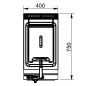 Gas fryer 1 tank 16 L professional 750 SARA by REPAGAS
