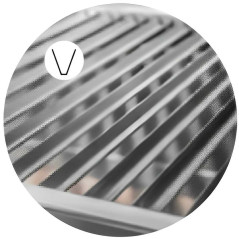 Grille pour gril ouvert compatible avec range-bûches