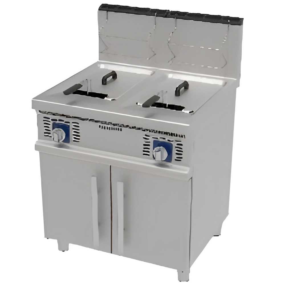Gas Fryer with 2 Tanks of 16+16 L REPAGAS 750 Pro Line Series