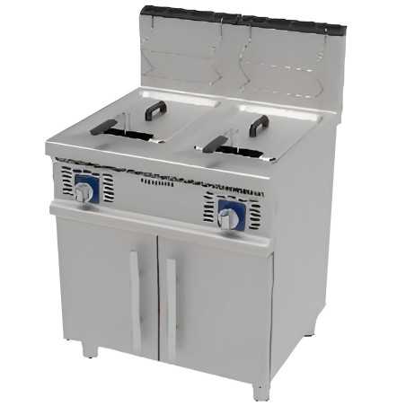 Gas Fryer with 2 Tanks of 16+16 L REPAGAS 750 Pro Line Series