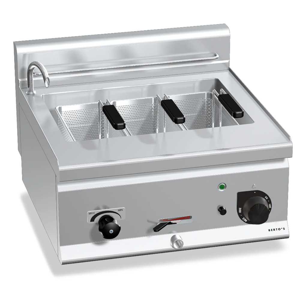 Industrial electric pasta cooker 25 liters with 3 baskets