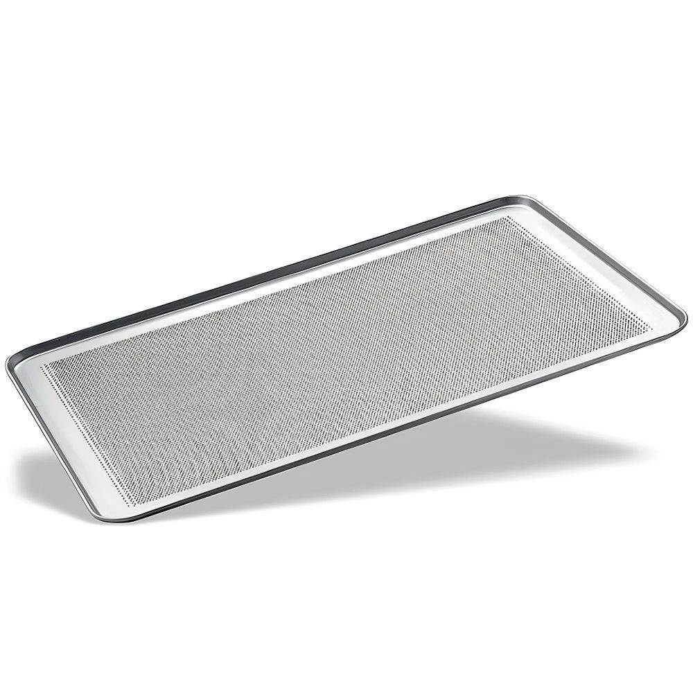 Perforated aluminium baking tray 60x40 cm for bakery ovens Worldmai Perforated aluminium baking tray 60x40 cm for bakery ovens Worldmai