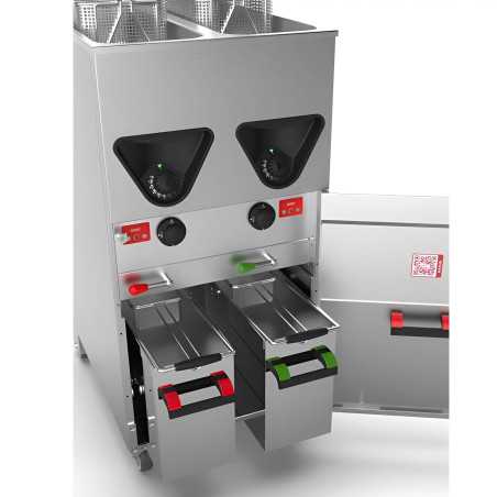 Valentine double professional deep fryers super fast core