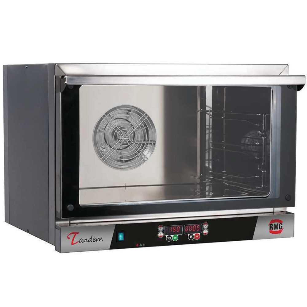 Horno eléctrico profesional Tandem digital con 4 bandejas inox