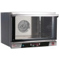 Tandem professional digital electric oven with 4 stainless steel trays