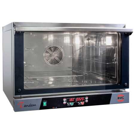 Tandem professional digital electric oven with 3 stainless steel trays