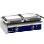 Grill elèctric doble mixt professional WORLDMAI amb plaques llises i amb ranures 58 x 41 cm