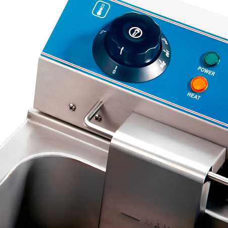 Freidora eléctrica profesional de sobremesa con 6 litros Worldmai