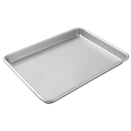 Safata llisa d'alumini 60x40x2,5 cm per a forns industrials de pastisseria Worldmai